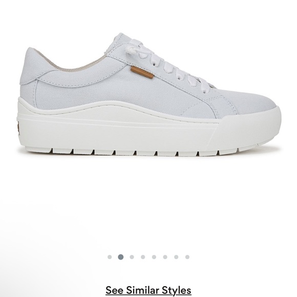 New NWOB Dr. Scholl's poweder blue Canvas slip on Sneakers shoes Sz 10 $100 - Picture 2 of 11